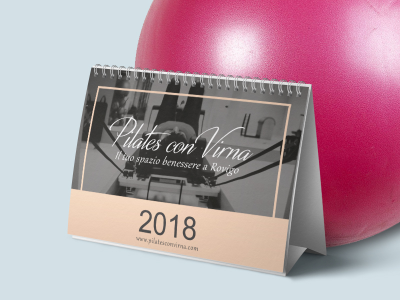 Progettazione Calendario da Tavolo 2018 per Studio di Pilates con Virna | by Studio PATh